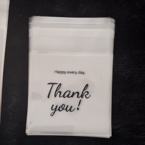 NWT 40ct. Large and Small Resealable Thank You Bags 20-3x4/20 -2.7x2.7 - Picture 3 of 6